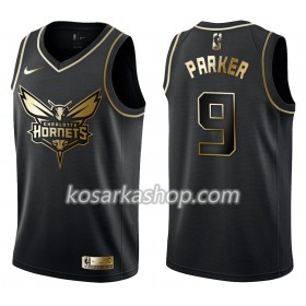 Dres Charlotte Hornets Tony Parker 9 Nike Crna Golden Edition Swingman